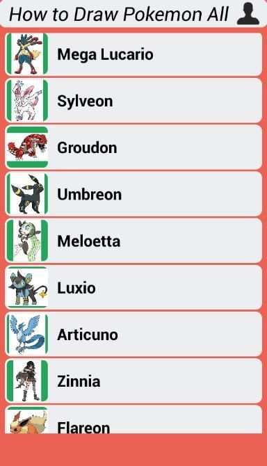How to Draw Pokemon All 7 تصوير الشاشة