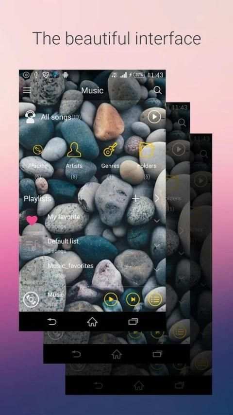 Music Player style Samsung S8 screenshot 3