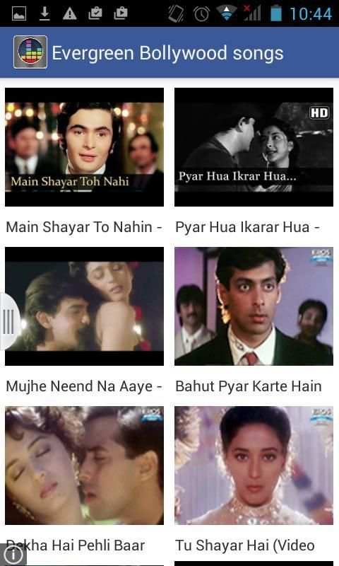 Hindi Film Songs Video скриншот 1