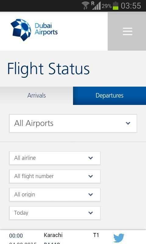 Dubai Flight Status (DXB) screenshot 2
