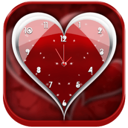 Love Heart Clock Live Wallpaper иконка