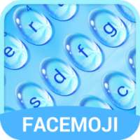 Blue Water Drop Keyboard Theme & Emoji Keyboard