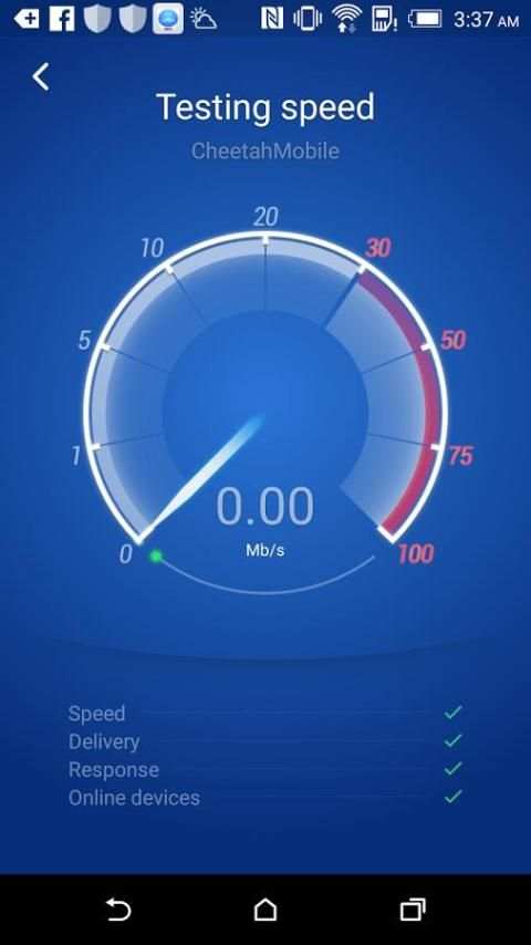 Speed Test - WiFi / Cellular speed test स्क्रीनशॉट 2