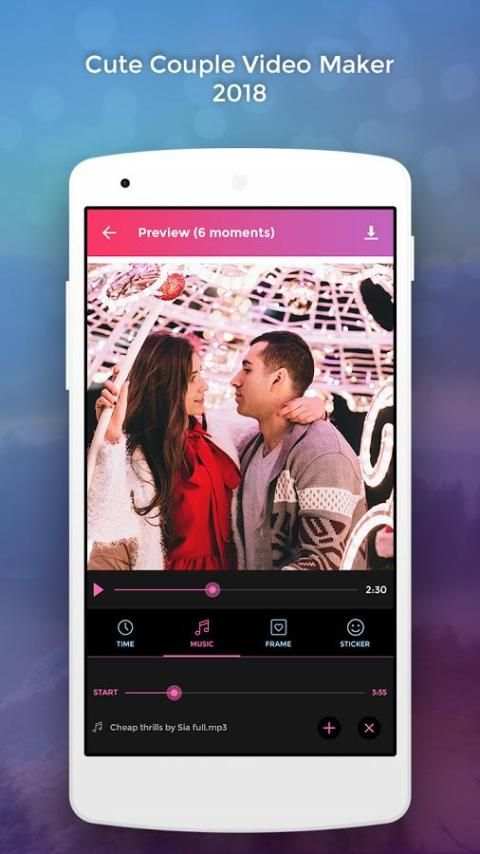 Cute Couple Video Maker 2018 screenshot 3
