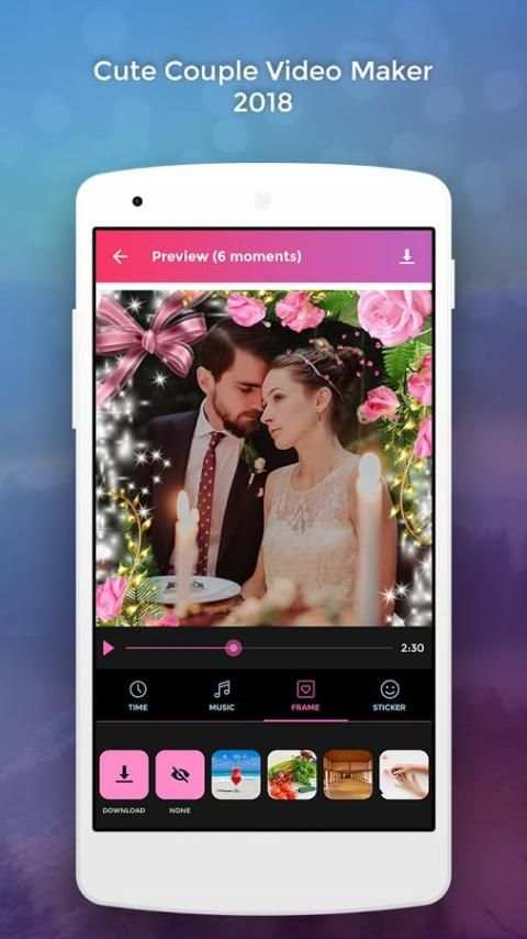 Cute Couple Video Maker 2018 screenshot 2