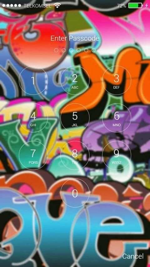 Graffiti Lock Screen Themes 3 تصوير الشاشة