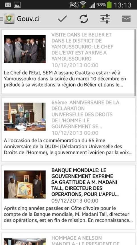 Gouvernement de Côte d'Ivoire screenshot 10