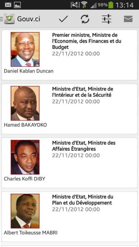 Gouvernement de Côte d'Ivoire screenshot 7