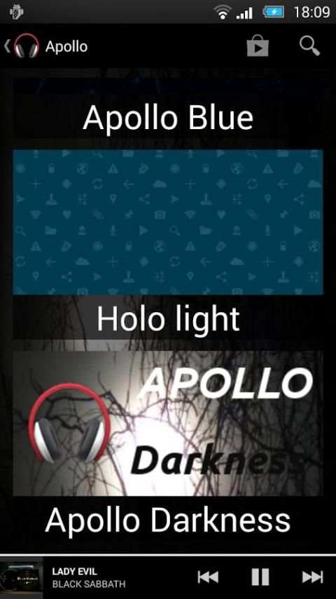 Theme Apollo Darkness 5 تصوير الشاشة