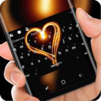 Fire Heart Keyboard Romance Night