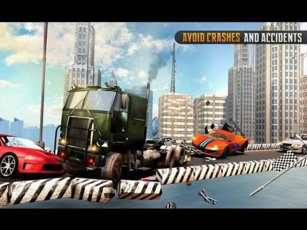 Chained Car Transport Truck Driving Games screenshot 5