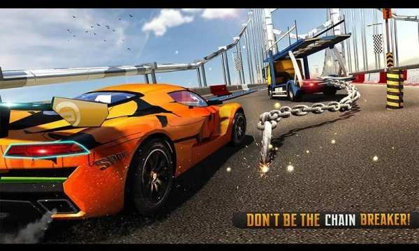 Chained Car Transport Truck Driving Games screenshot 15