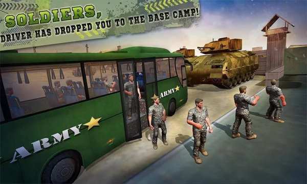 OffRoad US Army Coach Bus Driv screenshot 15