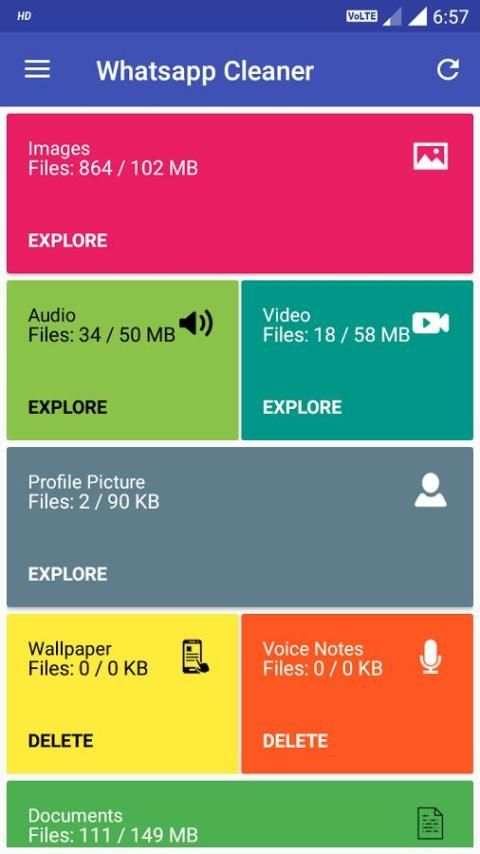 Очиститель для WhatsApp скриншот 3