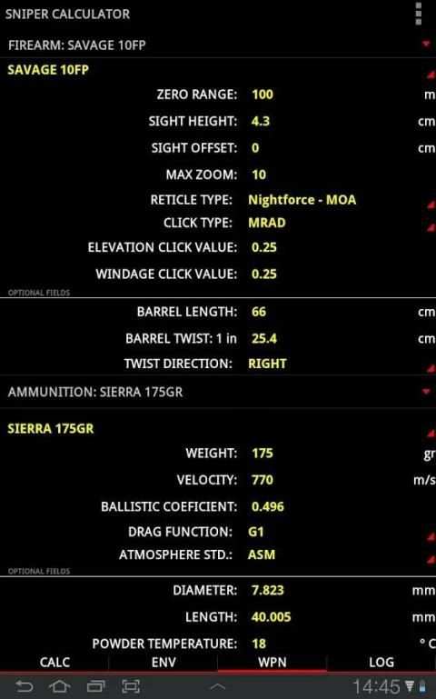 Sniper Calculator Free screenshot 1
