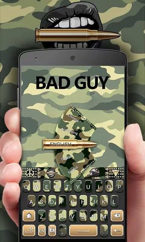 Bad Guy GO Keyboard Theme screenshot 5