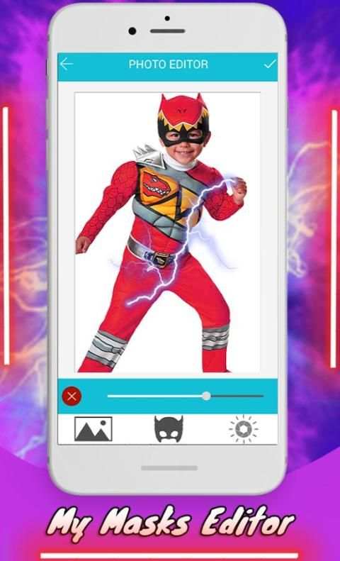 Power hero rangers Masks : change face morph 1 تصوير الشاشة