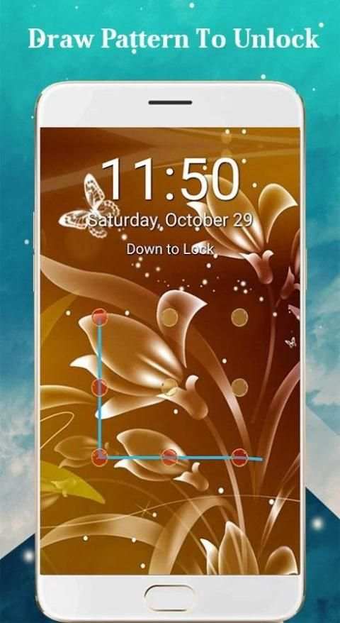 Golden pattern lock 1 تصوير الشاشة