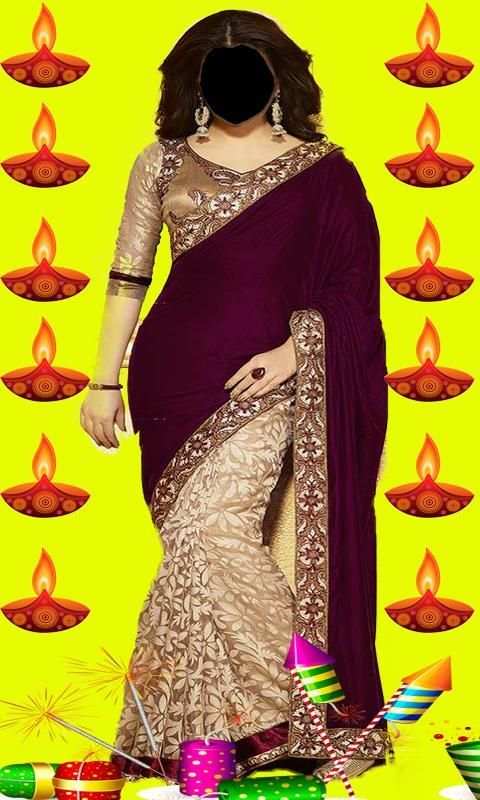 Diwali Women Photo Suit 2017 5 تصوير الشاشة