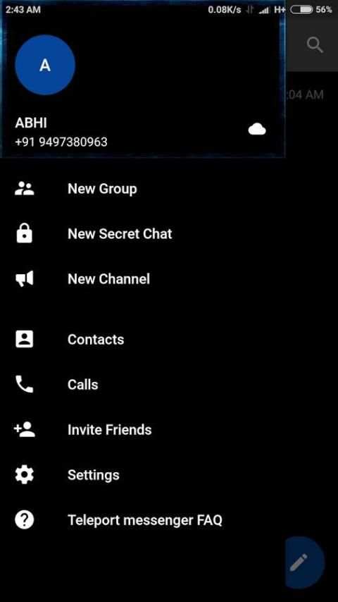Teleport messenger screenshot 1