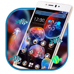 aquatic Jelly Fish Theme أيقونة