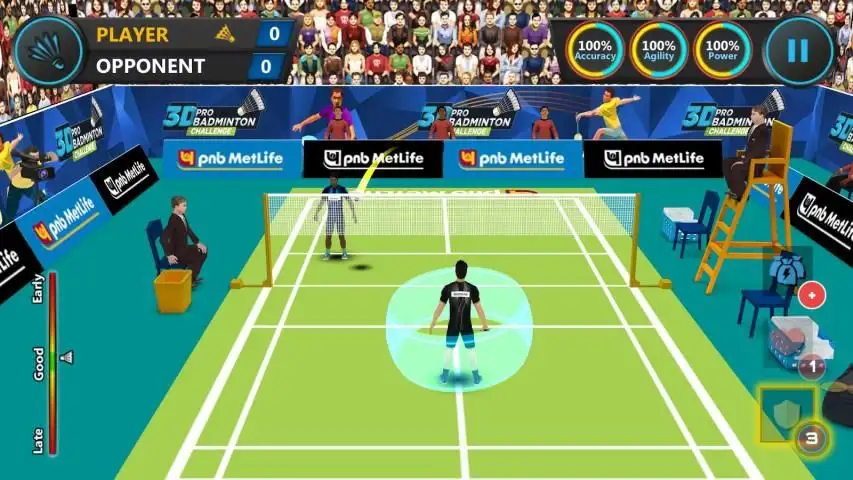 3D Pro Badminton Challenge скриншот 4
