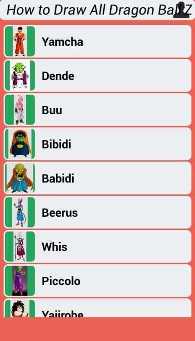 How to Draw All Dragon Ball Z Characters скриншот 8