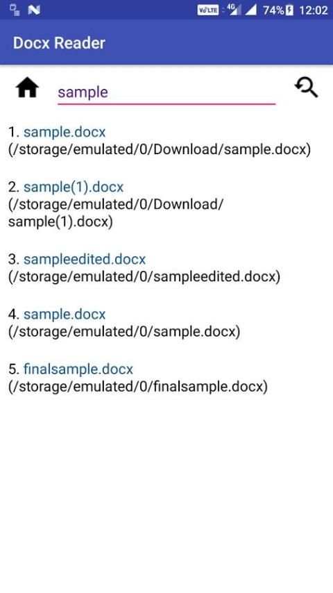 Docx Reader screenshot 1
