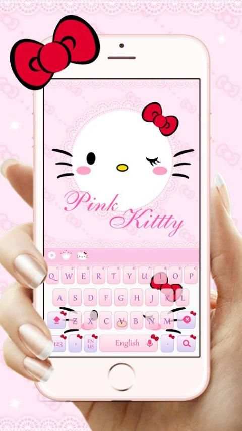 Pink kitty keyboard screenshot 4