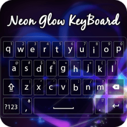 ikon Neon Blue Keyboard