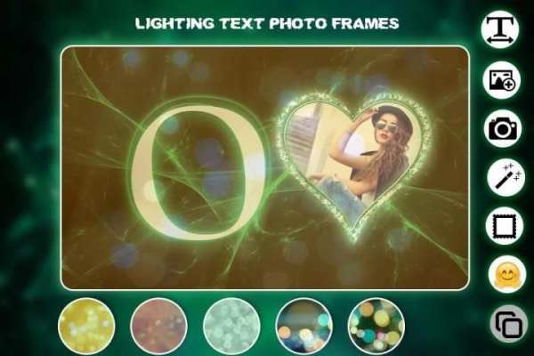 Lighting Text Photo Frame screenshot 2