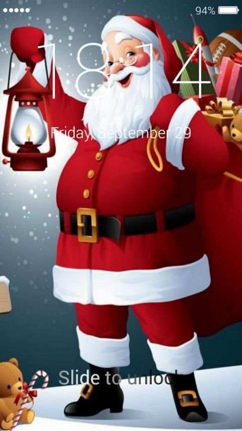 Santa Claus Lock Screen screenshot 3