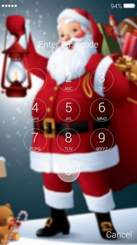 Santa Claus Lock Screen screenshot 2