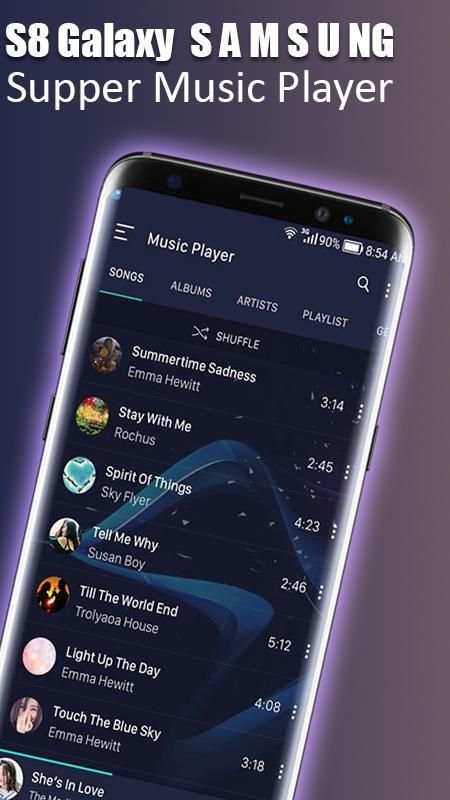 S8 Music Player 3 تصوير الشاشة