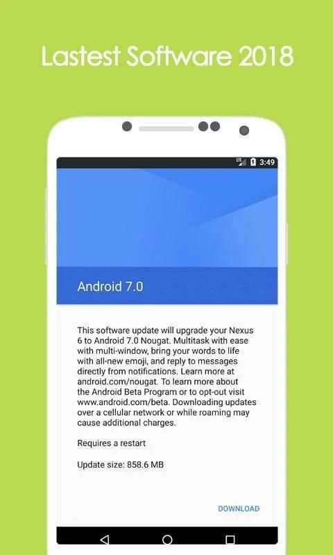Download Software Update Android 2018 скриншот 1