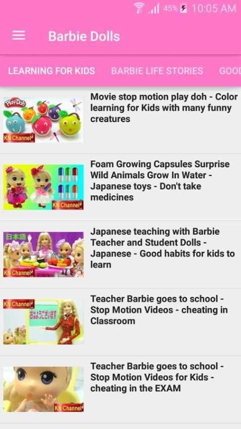 KN Channel Barbie Dolls screenshot 4