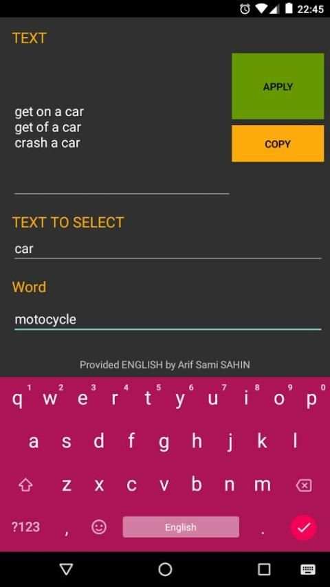 Change Text 2 تصوير الشاشة