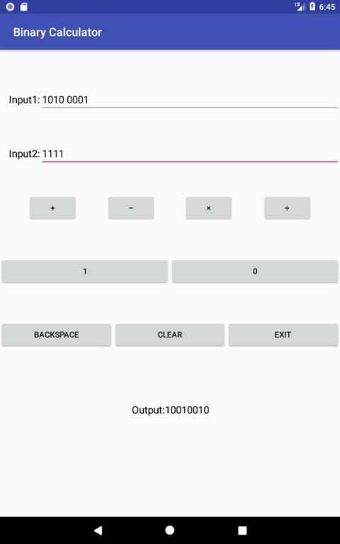 Binary Calculator 3 تصوير الشاشة