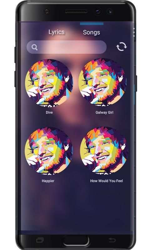 Ed Sheeran Music With Lyrics 1 تصوير الشاشة