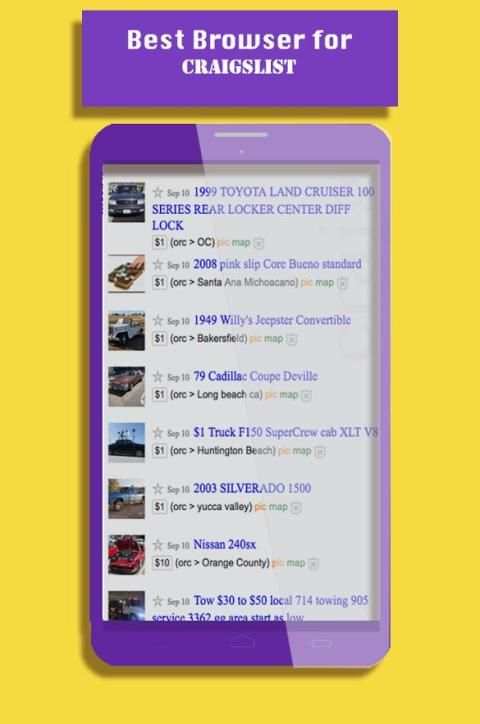 browser for craigslist 3 تصوير الشاشة