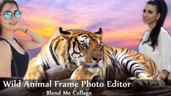 Wild Animal Frame Photo Editor - Blend Me Collage скриншот 2
