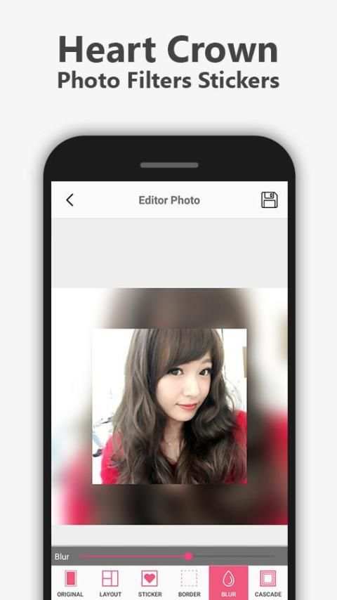 Heart Crown Photo Filters Stickers screenshot 1