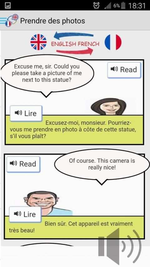 Dialogue français anglais screenshot 6