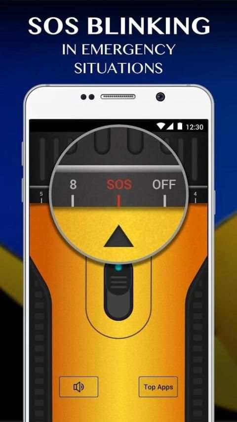 Crystal Yellow Flashlight скриншот 3