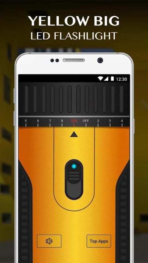 Crystal Yellow Flashlight скриншот 5