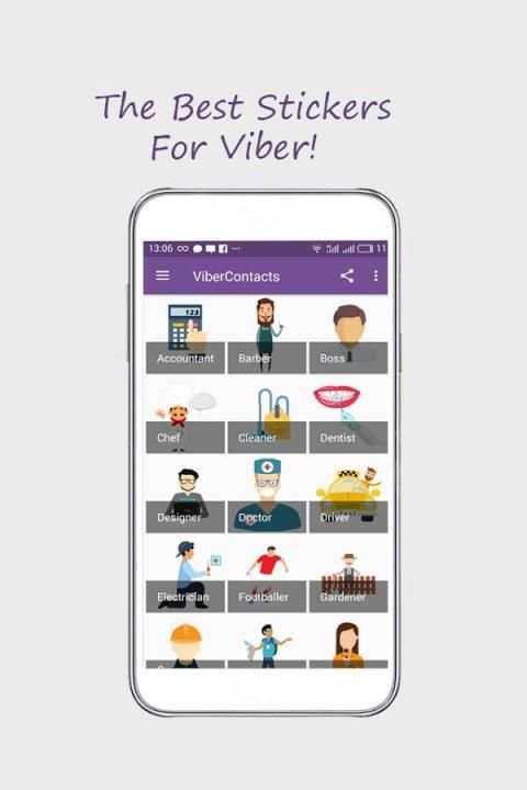 Stickers for Viber 3 تصوير الشاشة