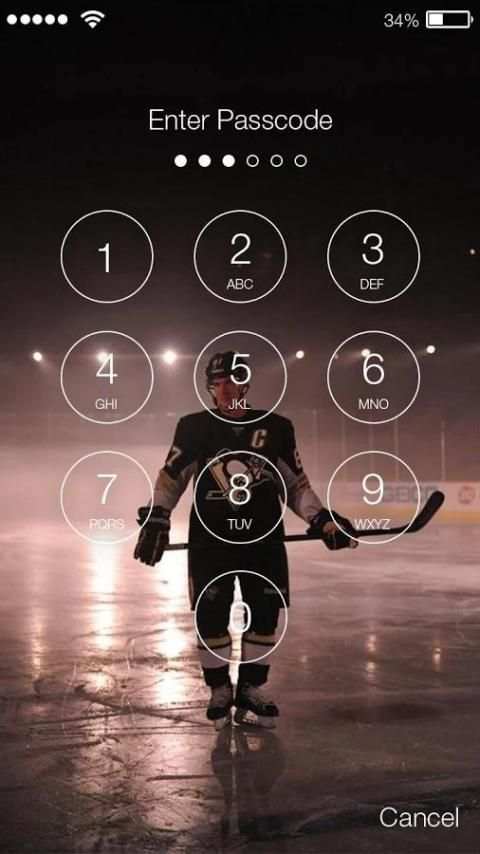 Ice Hockey Lock Screen 3 تصوير الشاشة