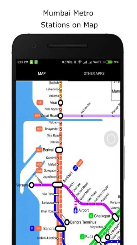 Mumbai Local Train Map screenshot 2