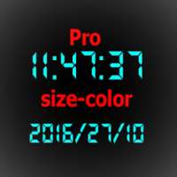 Digital clock(+ date) on 9Apps