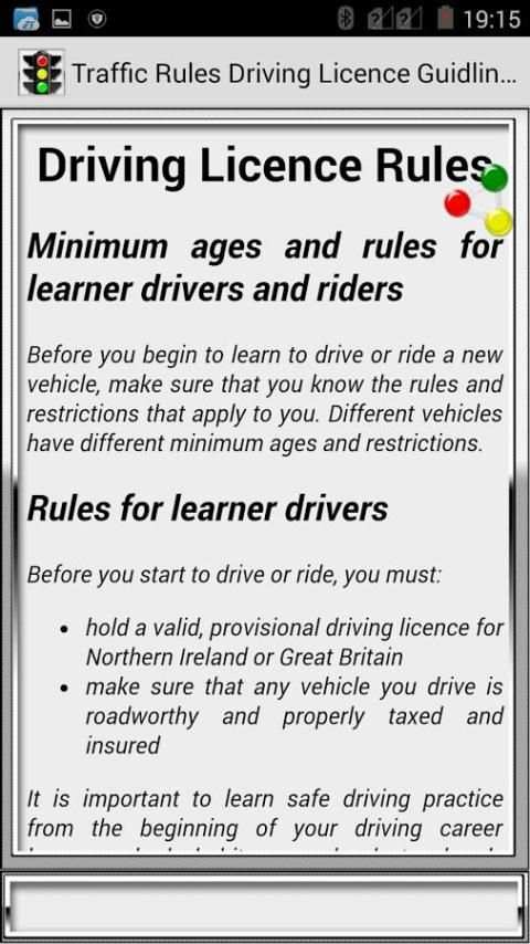Traffic Rules Driving License Guidelines screenshot 17